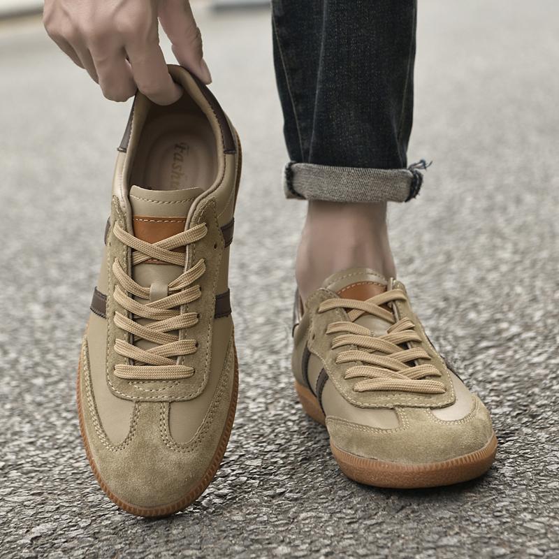 Fashion All-match Male Skate Shoes Skateboard Footwea Genuine Leather Sneakers 2025 New Arrival Mens Tenis Masculino Leisure Walk Flats