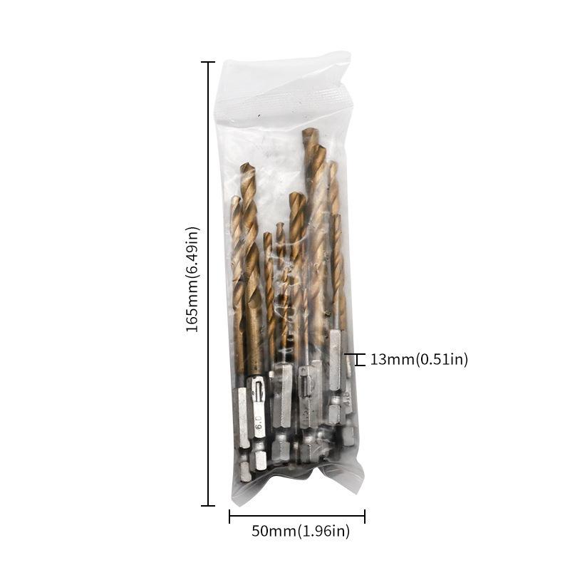 Hex Shank Twist Drill Bit Set 1.5-6.5mm for Electric Screwdriver & Wrench