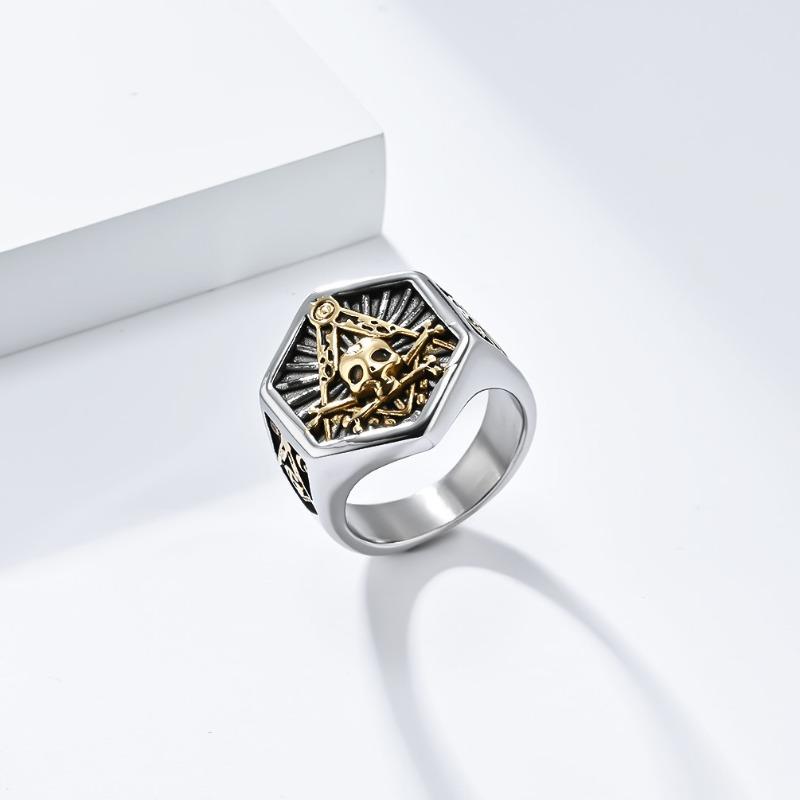 Skull Titanium Ring Men's Personalised Fashion Jewellery
