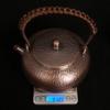 Handgefertigter reiner Kupfer-Teekessel Traditionelle chinesische Teekanne zum Aufbrühen von Teewasser-Kessel Handgefertigte Teekannen