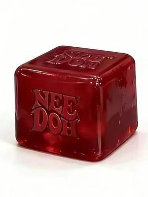 Super populiarus Schylling Needoh Nice Cube sensorinis žaislas, kubas mažinantis suspaudimą ir spaudimą, minkštas Fidget spaudimą mažinantis limi