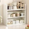 Multi-Layer Dining Table Storage Rack: Desktop Organizer for Snacks & Seasonings, Cup Holder, Wooden Design for Living Room