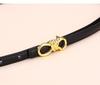 Women's Leather Belt with Rope Knot, H Buckle, Thin Waistband - 2026 Fashionable Accessory
