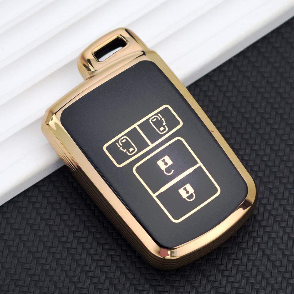 TPU Car Key Cover Case Bag Holder Shell for Toyota Camry RAV4 Avalon Auris 2 3 4 Buttons Smart Keyless Holder Protector