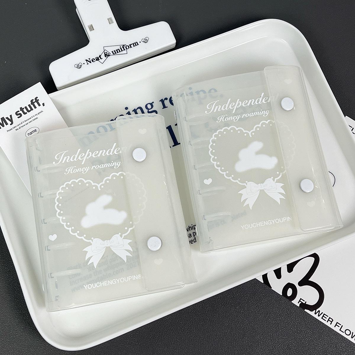 

Милый молочно-белый планер-блокнот на кольцах M5 в корейском стиле