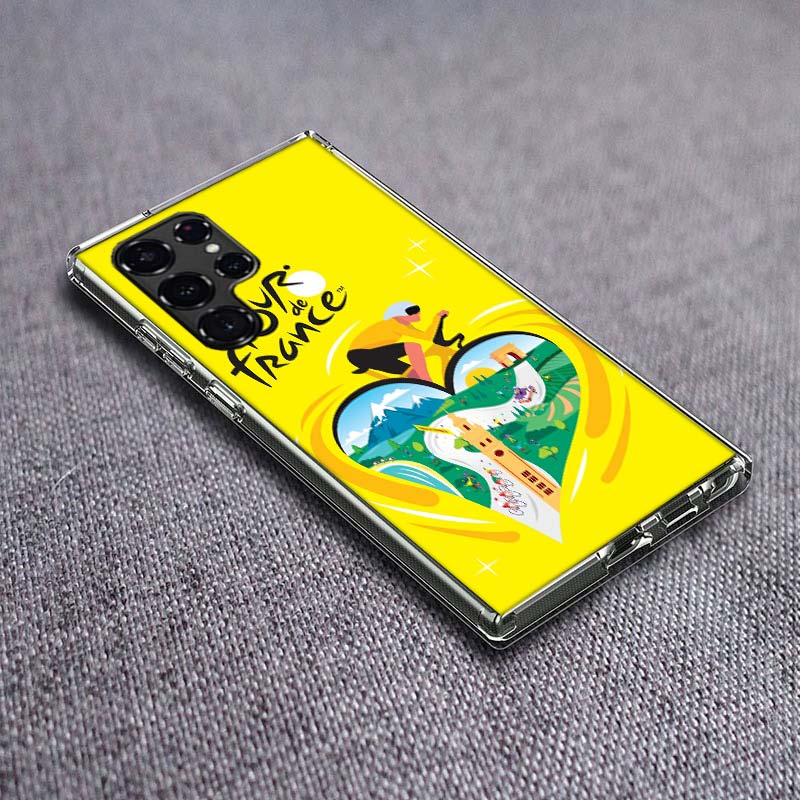 T-Tour De France Bicycle Phone Case For Samsung Galaxy S24 S23 S21 S20 FE S22 S26 Ultra S25 Edge S10 Plus Cover Clear TPU Capa S