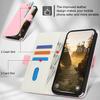 Cartera de Cuero con Tapa Color Block Ranura para Tarjetas Estuche para iPhone 17 Pro Max 16 15 14 Soporte Resistente a Golpes con Correa de Muñeca Funda de Bolso
