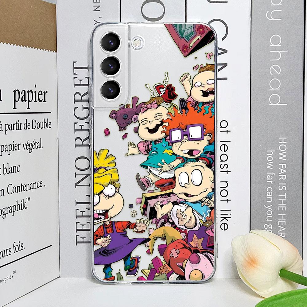 Cartoon Lustig R-Rugrats Handyhülle für Samsung Galaxy S25 S24 S23 Ultra S22 Plus S21 S23 FE Transparent Weiche Hüllen Fundas Coque