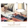 TEHAUX Hanging Scroll Calligraphy Scroll, Xuanshi White with Double Scrolls, Antique Style Blank Canvas for Calligraphy, Ink Painting, and Traditional
