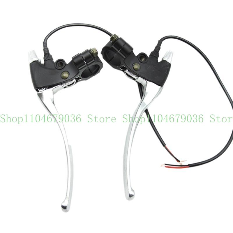 652F Electric Scooter Brake Handle Grips with Line Cut Off Power Aluminum Alloy Brake Lever Skateboard Riding Accessories 2x