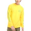 Vans T Shirts Men's Yellow Crew Neck Moderate Straight Fit VN0A4ROY85W