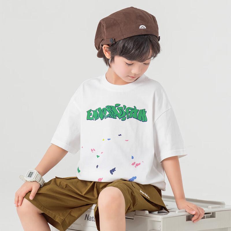 Boys  Cool Cotton Graffiti Print Short Sleeve T-Shirt 140