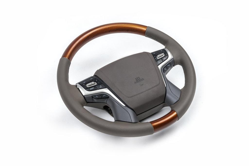 Montaż kierownicy (jasne drewno) Dla Toyota Land Cruiser Prado 150