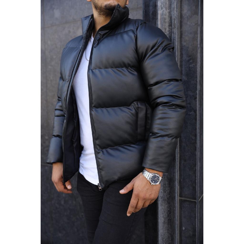 Oversize Leder Mantel Aufblasbare Neue Saison Wasser Und Winddicht