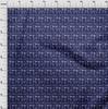 oneOone Cotton Flex Dark Blue Fabric Block Sewing Material Print Fabric By The Yard 40 Inch