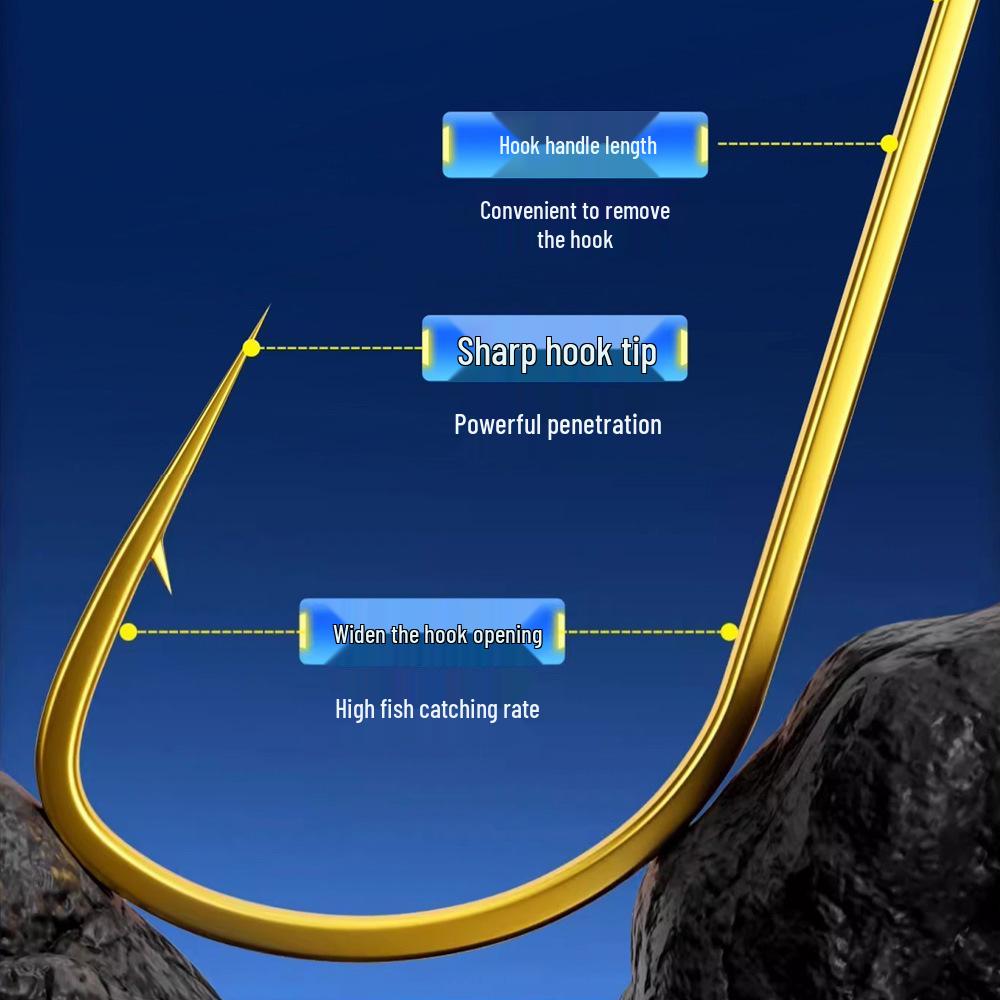 40 Stück Winter-Angelhaken: 0,4/0,6 Dünne Vorfachleine mit geknoteten Doppelhaken, Gold-Sleeve, Haken mit/ohne Widerhaken zum Karauschenfischen