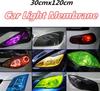 Car Lamp Chameleon Magic Color Changing Film Headlight Taillight Vinyl Car Goods Car Sticker Light Film Wrap Auto Accesorios New