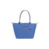 Le Pliage Club Long Handle Fabric Shopping Tote Bag Small Women Tote Bags Blue Purple 2605619P23