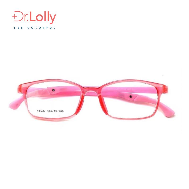 

DR.LOLLY Регулируемые детские спортивные очки с гибкими дужками и носоупорами для миопии Translucent Light Pink