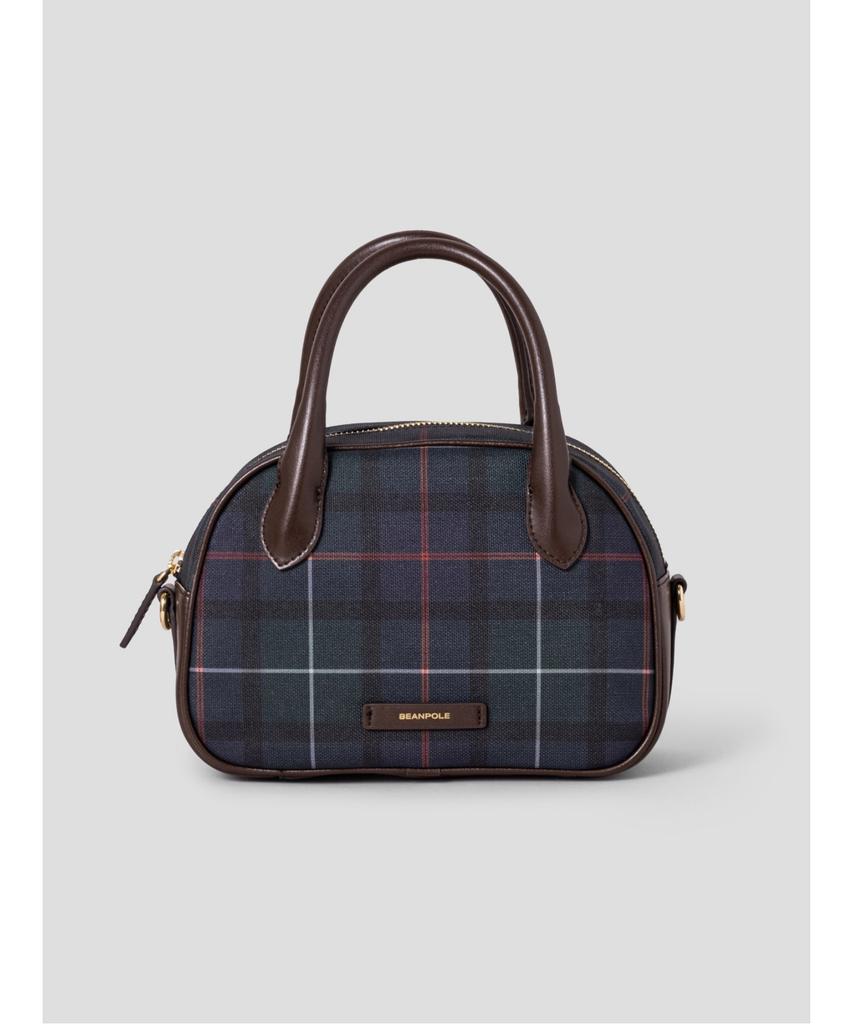 Beanpole Accessory Core Check Pvc Top Zipper Tote Bag Green