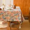 Floral Fabric Tablecloth, High-End Thickened Jacquard Dining Table Cloth, Coffee Table Cloth, Rectangular Tablecloth Cover Towel