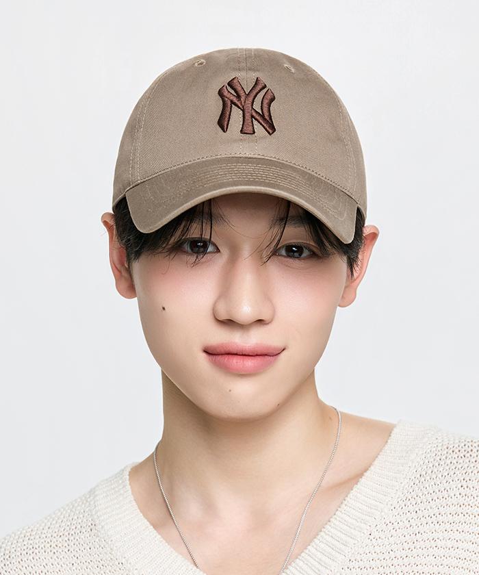 Emelbi Ace Unstructured Ball Cap Ny (D.Beige)