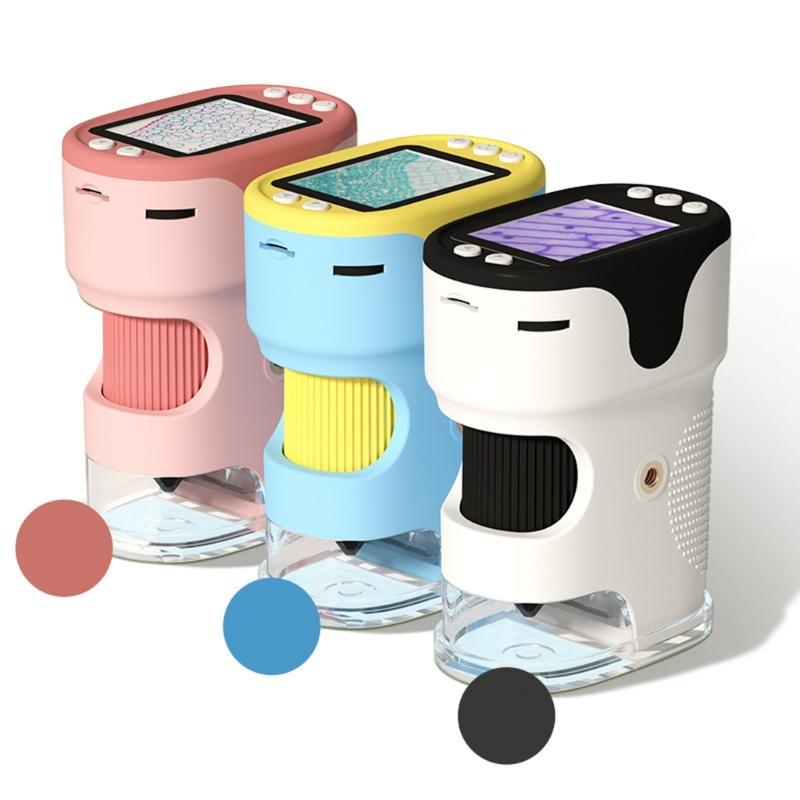 Portable LED Light Microscope Featuring Large Screen & 32G Memory Compact Handheld Microscope for Students & researcher