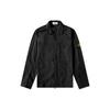 Single Pocket Solid Color Logo Embroidered Polo Jacket Men Jackets Black 761512619-V0029