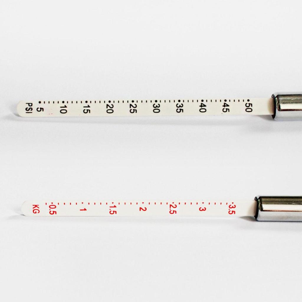 Tire Pressure Pencil - Dual Head Chuck Tire Pressure Gauge | Stainless Steel Car