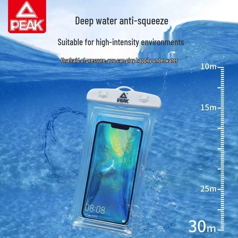 Transparent Waterproof PVC Phone Bag with Touchscreen and Floating Sand Design for Diving and Photo Taking