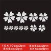 11pcs Sakura Car Stickers DIY Auto Fender Body Bumper Cover Scratch Decoration Flower Vehicle Accessories Durable Vinyl Decals