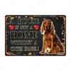 A House Is Not A Home Without A Dog Plaque, Vintage Metal Tin Signs, Bar, Cafe, Home Decor, Springer Spaniel, Wall Art Poster