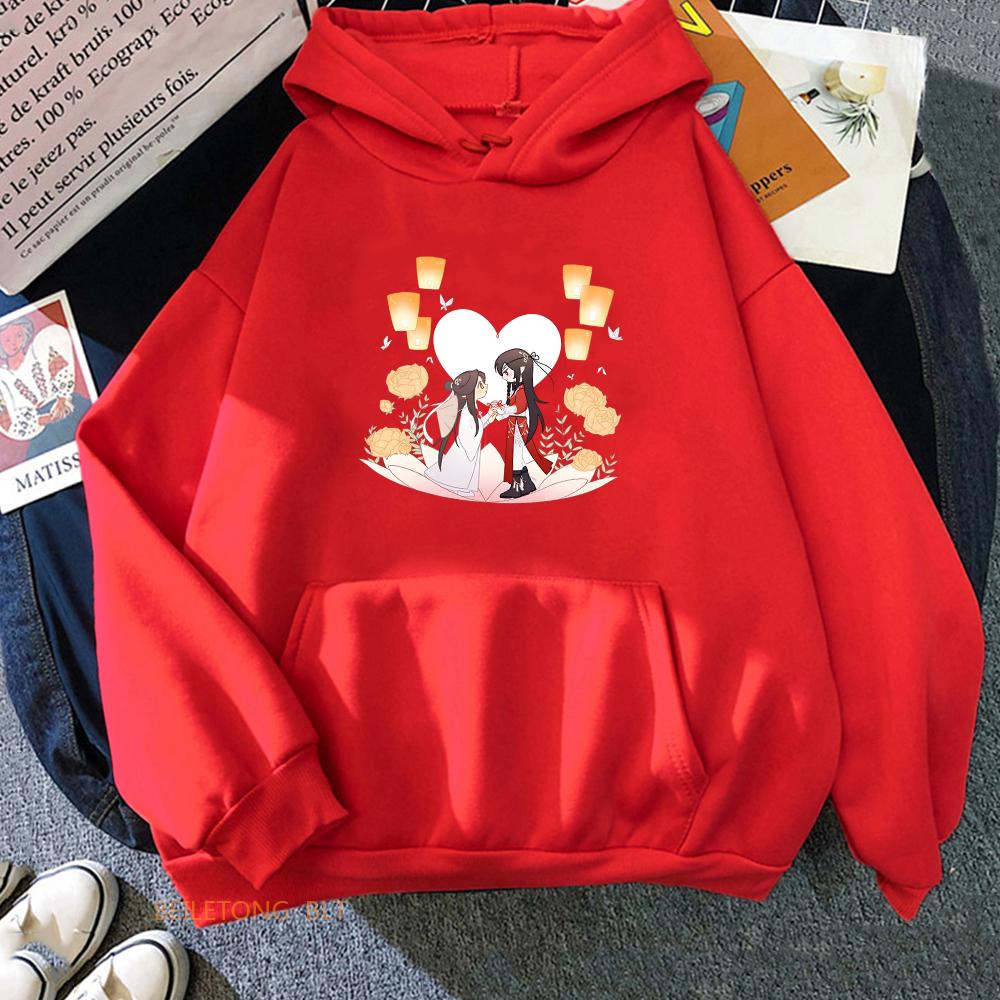 Heaven Official's Blessing Tian Guan Ci Fu TGCF Aesthetic Hoodie WOMEN BL Anime Clothes Sweatshirt Harajuku Cartoon