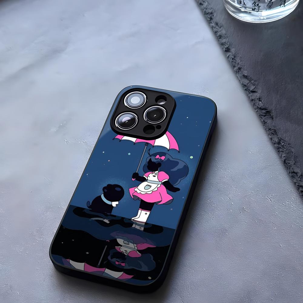 Bee And Puppycat Temp Work Phone Case Tempered Glass For IPhone 17 13 14 16 12 15 11 Pro Max Plus Mini X XR SE2020 Coque