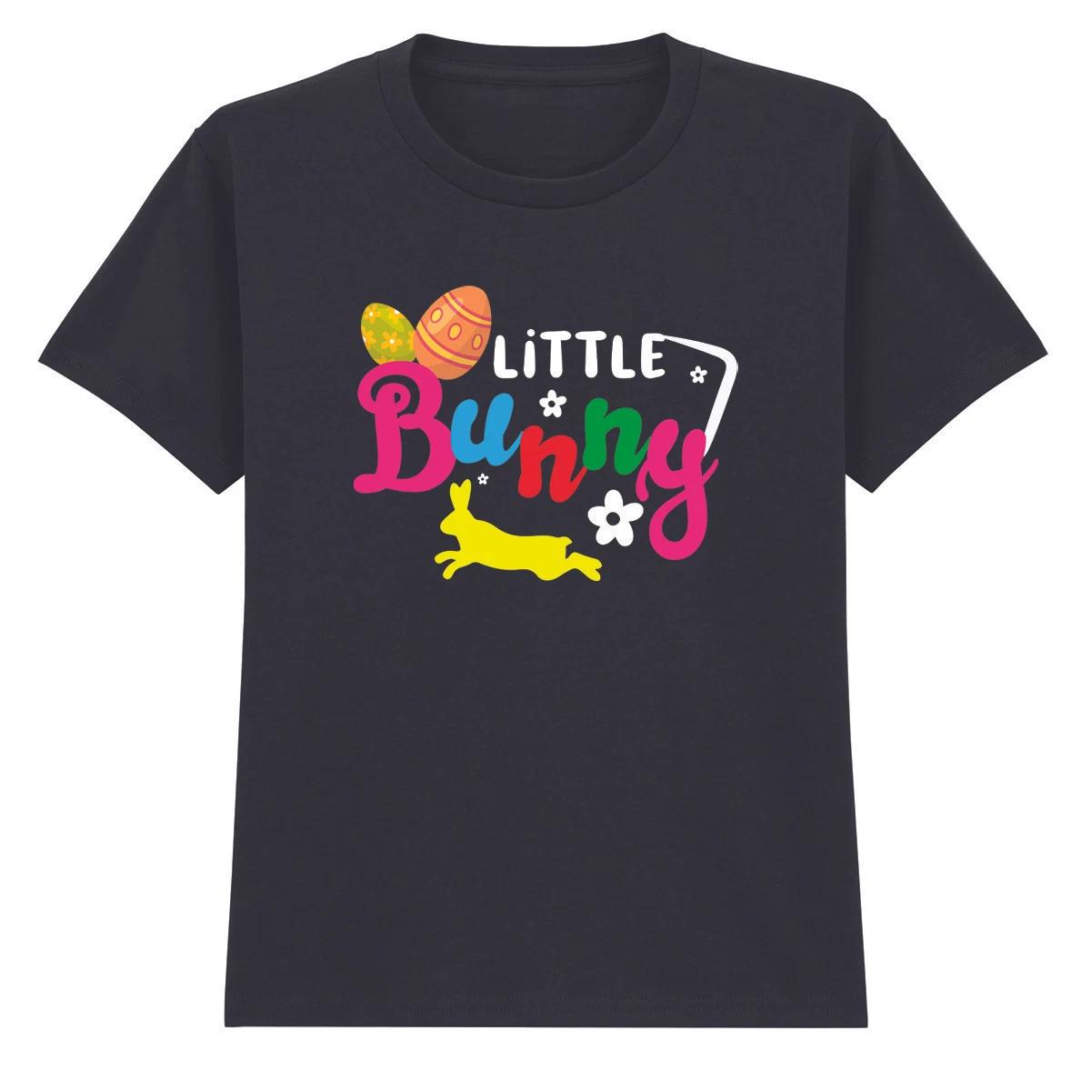 Bunny Easter Eggs Holiday Kids T-Shirt Cute Boys Girls Spring Tee 140