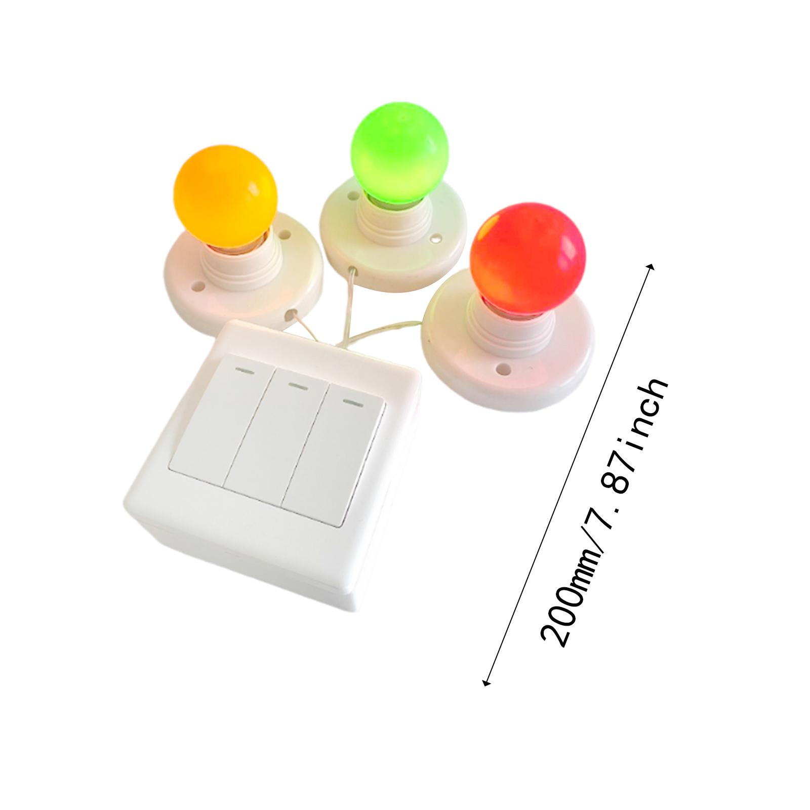 Kids Busy Board DIY Accessory Early Education Toy LED Switch Children Travel Activities Games Early Education Toy For 24 Years