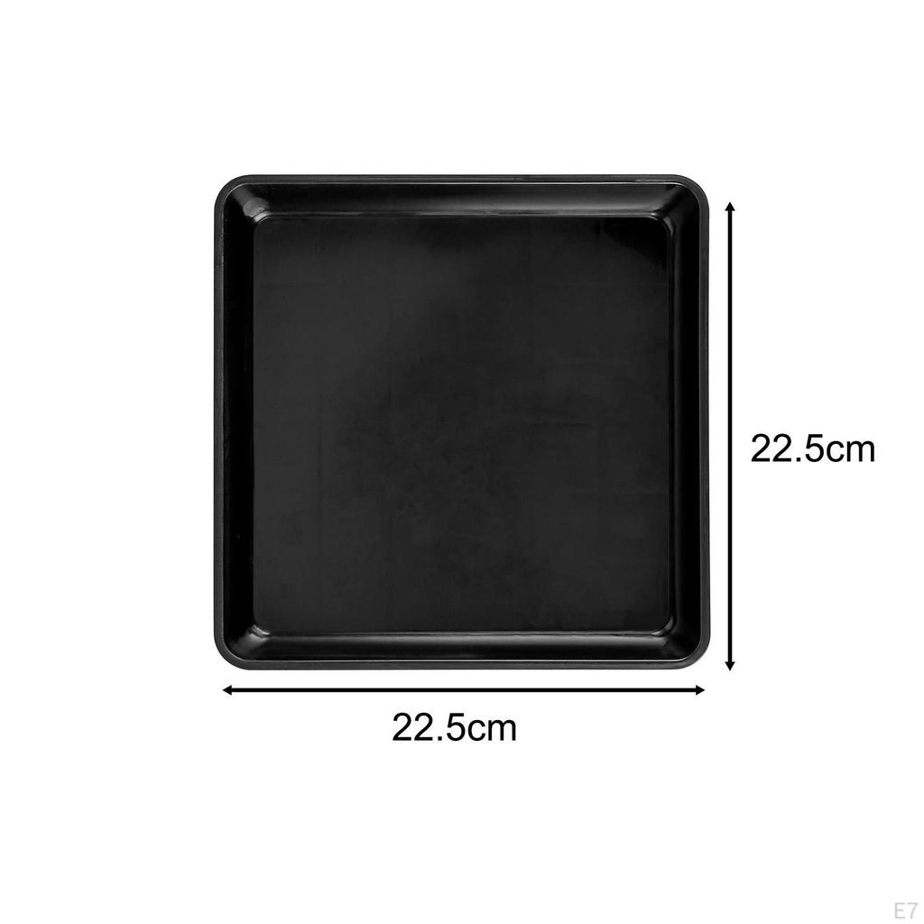 10 Pack of Square Plant Saucers for Water Drainage in Garden And Balcony