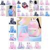 Stylish And Durable Nylon Backpack Set 3 Piece School Bag Lunch Bag And Pencil Case Unisex Design