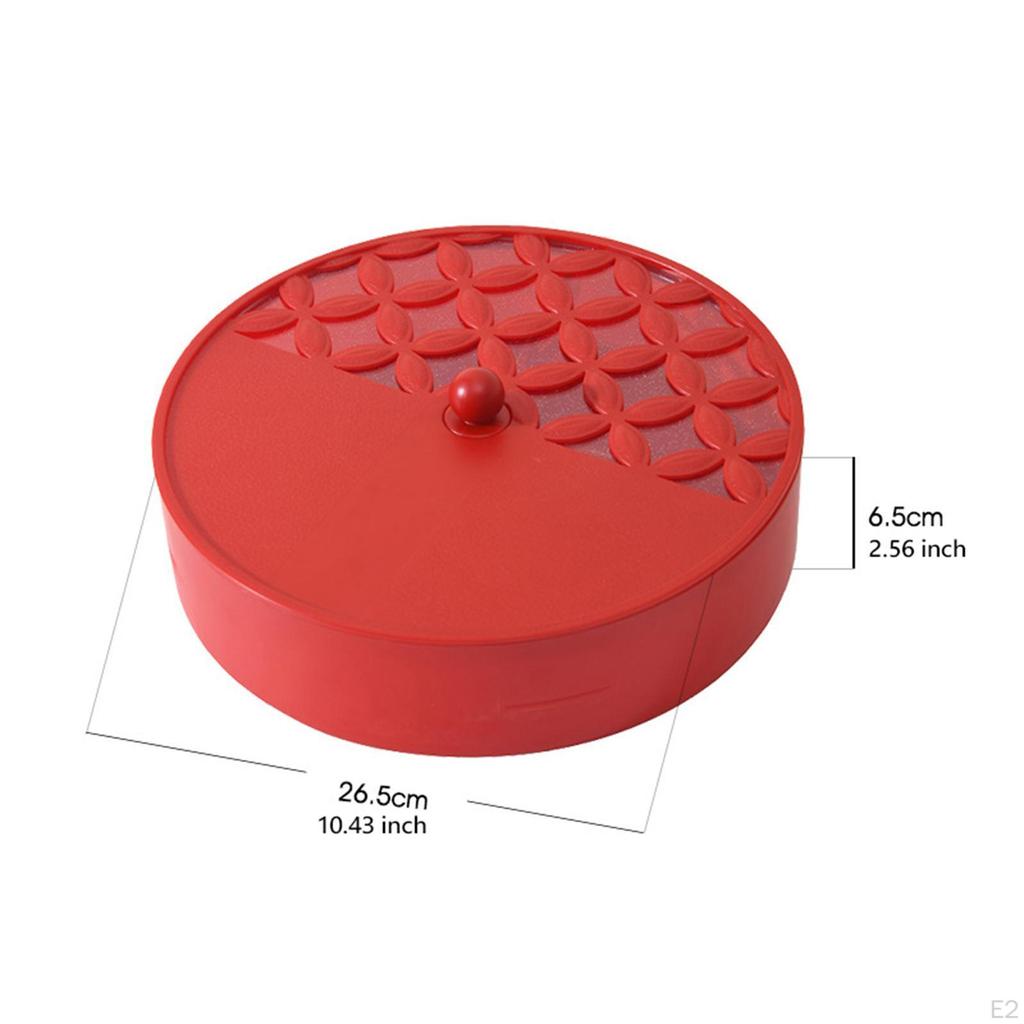 Dzielona taca do serwowania z pokrywką Pojemnik z przegródkami na przekąski Półmiski na przekąski Pudełko do przechowywania słodyczy