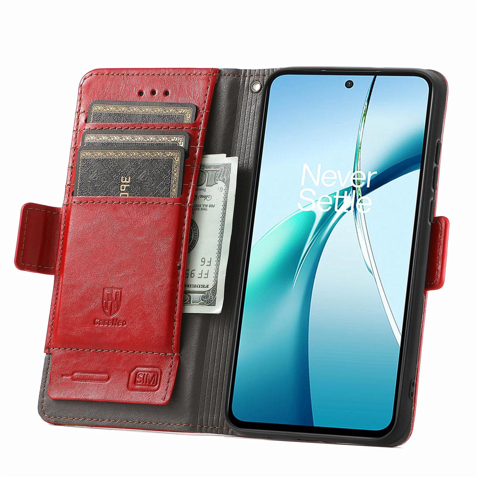 

For Motorola Edge 50 Neo 5G/Moto S50 5G/Thinkphone 25 5G Phone Cases CASENEO PU Leather Cover Stand with RFID Blocking Wallet Grey