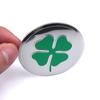 56MM Car Four Leaf Clover Badge Wheel Center Cover Sticker Hub Cap Decoration for Alfa Romeo Sportiva Giulia Stelvio Giulietta WZACF1
