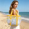 Large Mesh Beach Tote Bag, Family Beach Bag for Toys & Vacation Essentials, Quick Drying Sand-proof Waterproof Storage Pouch