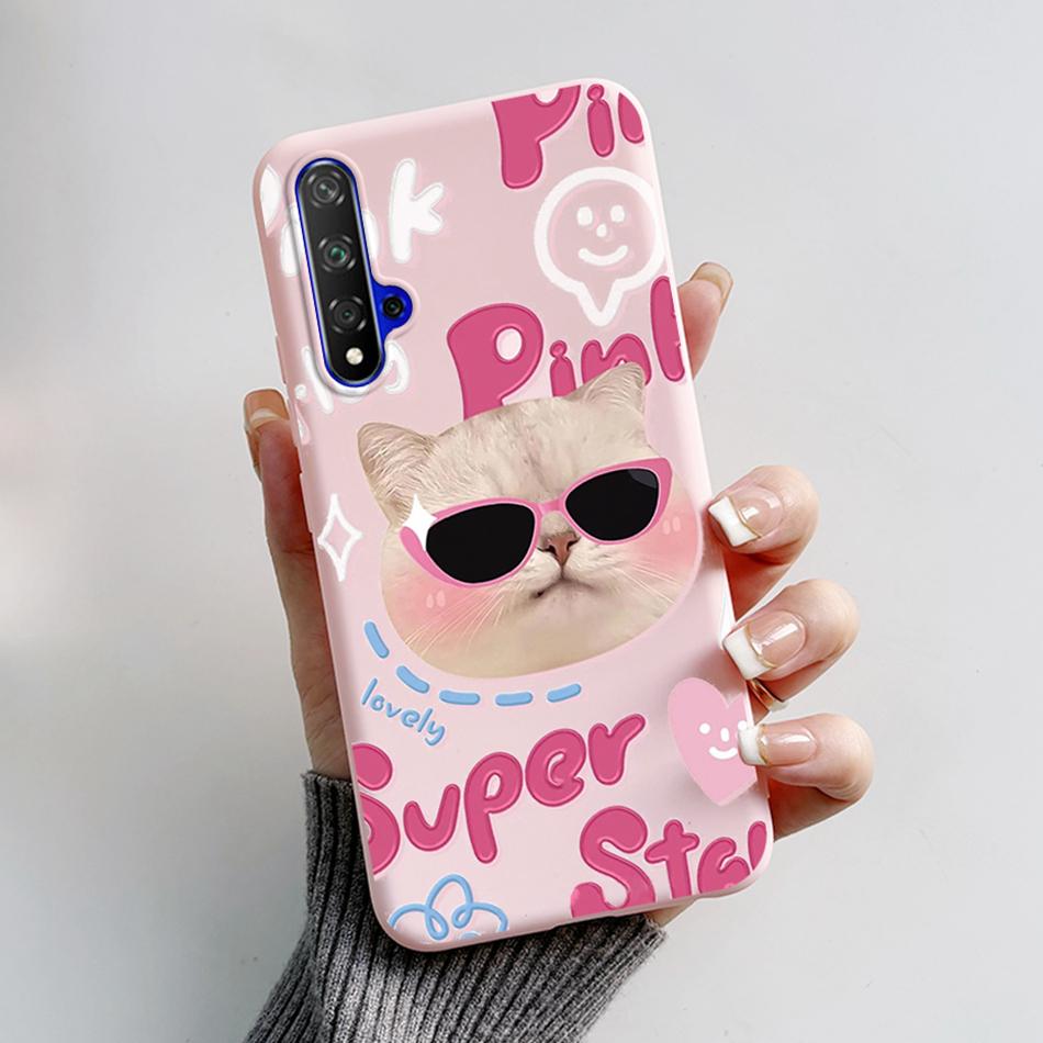 

For Huawei Nova 5T Case Honor 20 YAL-L21 Cartoon Frog Cover Soft Silicone Phone Case For Huawei Nova 5T Nova5T Honor20 Fundas Honor 20