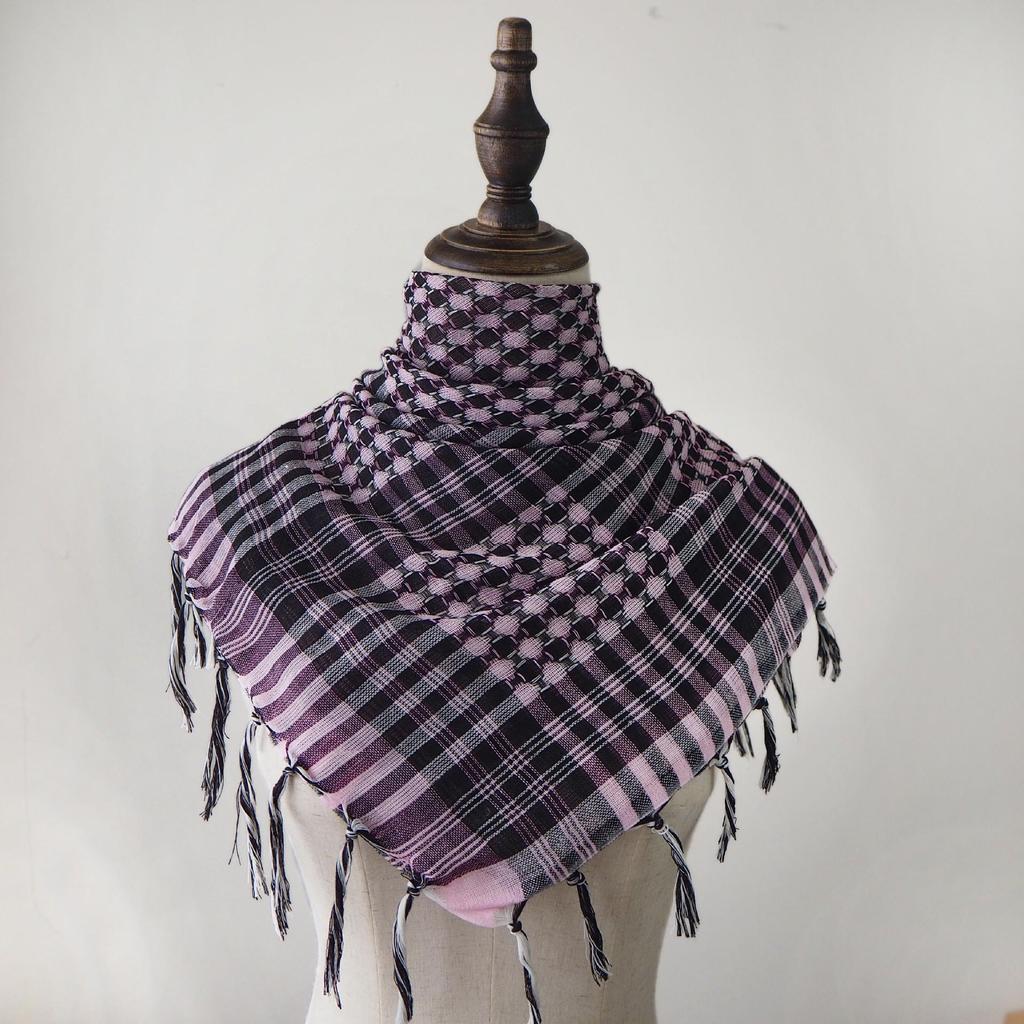 Bufanda con Borla Keffiyeh de Arafat Transfronteriza: Ropa Táctica para Desierto Ligera y Resistente al Viento/Arena