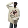 American High Street Spider Sweater Men's Autumn and Winter New Loose High-end Niche Design Mink Velvet Knitted Sweater