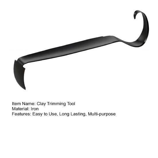 Pottery Trimming Tool High Durability Rust-Resistant Multipurpose DIY Double Ended Ceramic Clay