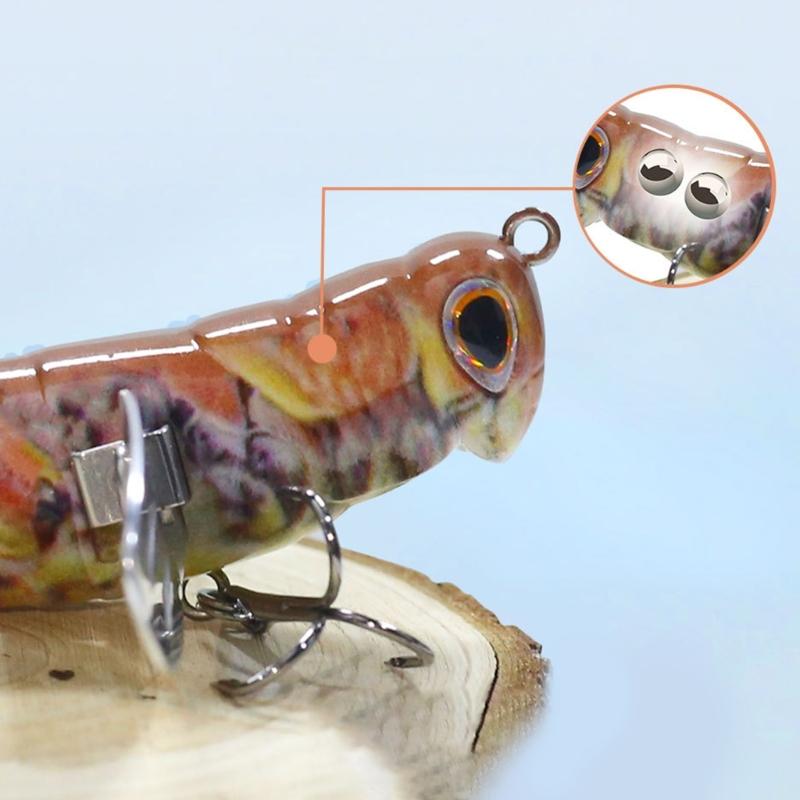 Professional 3D Eye Fishing Lures With Realistic Swimming Action Sea Fishing Tackles Artificial Crickets BaitS