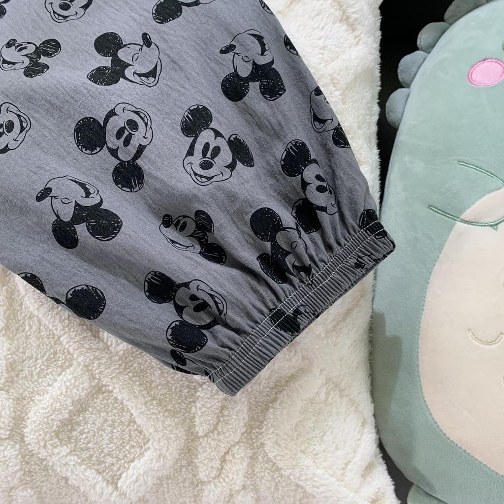 Dámský bavlněný pyžamový set Mickey - Jaro/Podzim Svetr & Dlouhé kalhoty