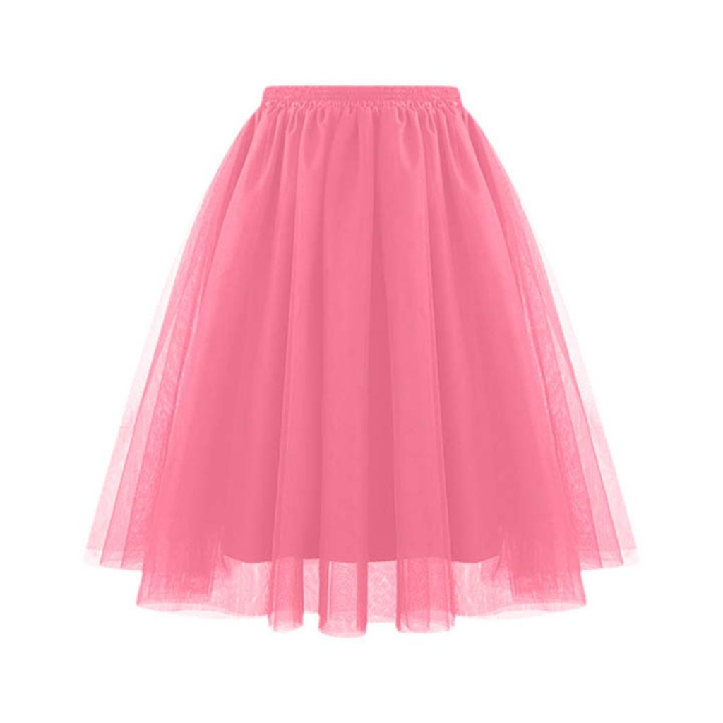 Women’s Skirts Spring Summer Trendy Fairy-style Plus-size Tulle Puff-skirt Plus-size Slimming Fluffy Layered Tulle Tutu Skirt