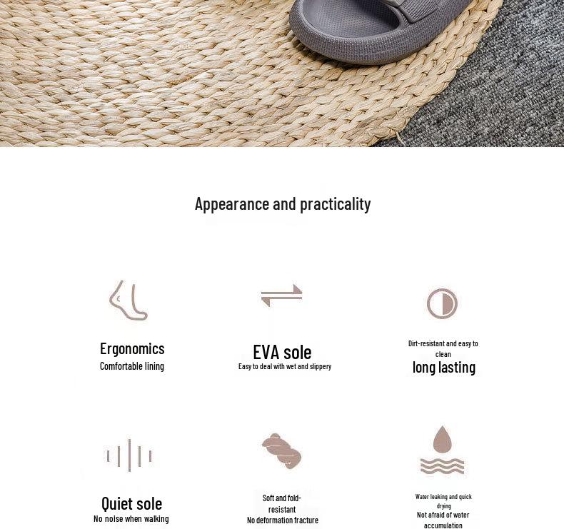 New Style Thick Sole Summer Slides: Soft, Squishy Single Strap for Women and Men